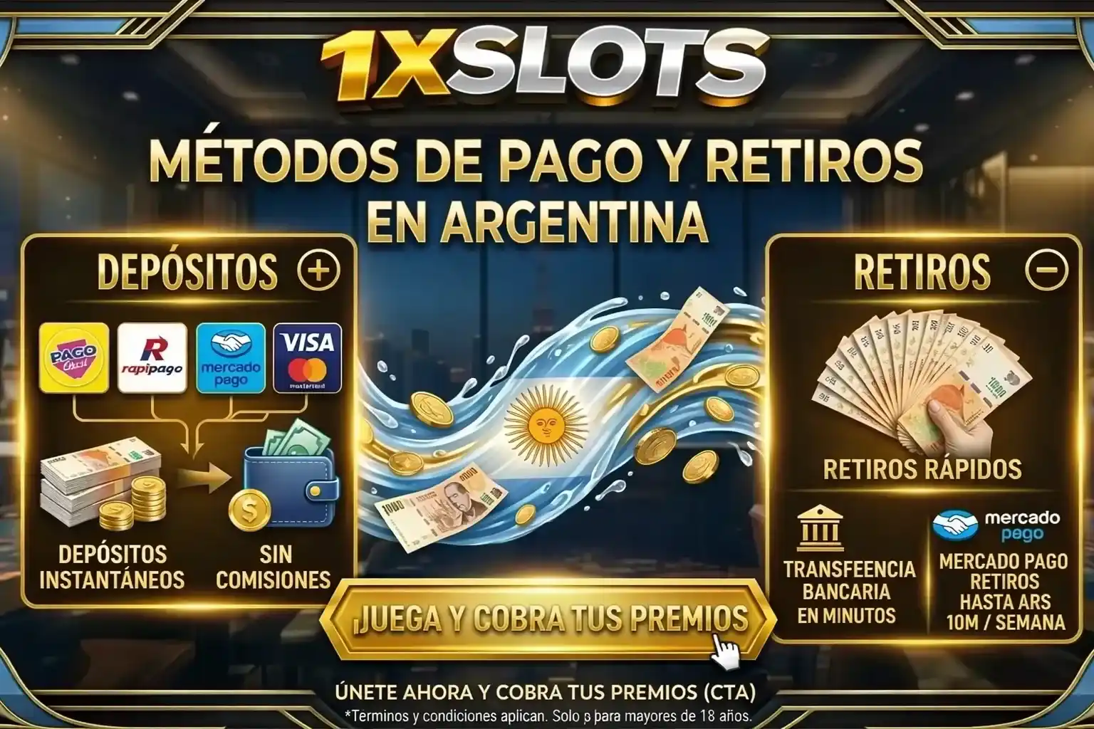 Métodos de Pago y Retiros en Argentina