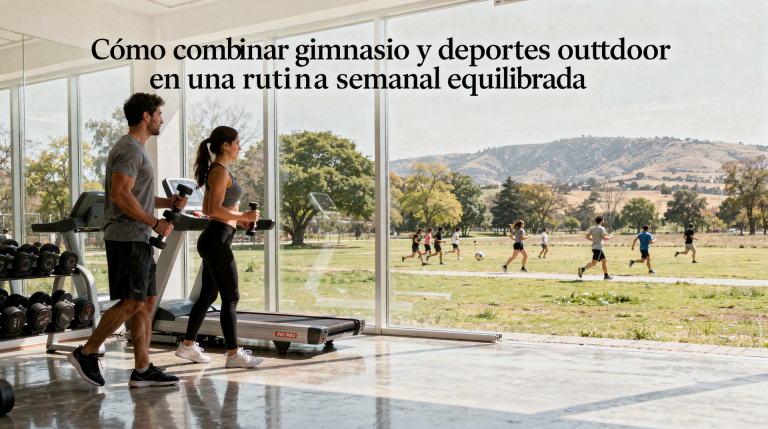 Cómo combinar gimnasio y deportes outdoor en una rutina semanal equilibrada